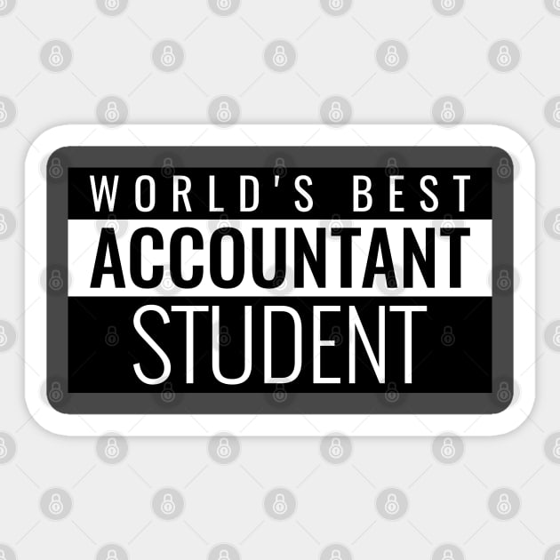 World's best Accountant Student Sticker by Sanworld